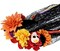 Day of the dead floral headband dia de los muertos costume halloween flower headpiece